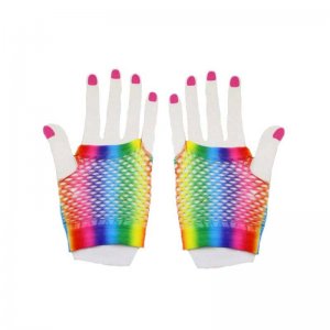 DBE Rainbow Net Short Gloves T7633